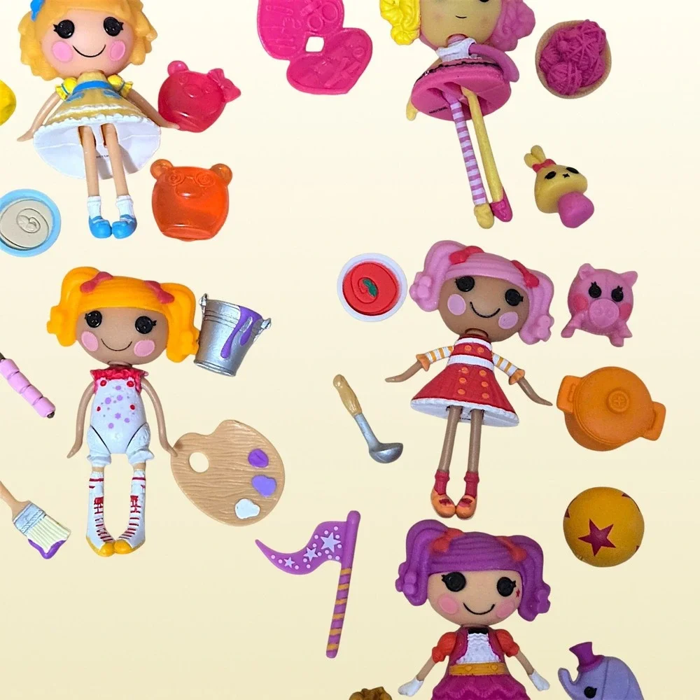 Lalaloopsy Tinies Lot 13 Sets 11 Complete Retired Dolls Accessories & House Case